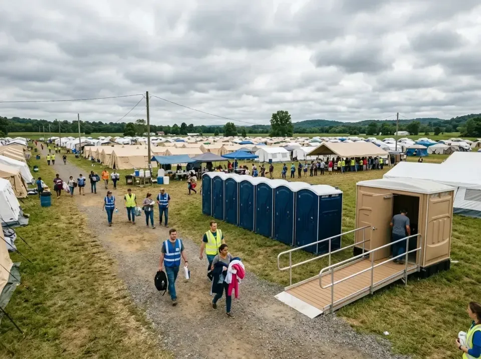 disaster-relief-camp-restrooms-010 — frequently asked questions, Dumpster & Portable Bathrooms Rental in Sherwood, OH
